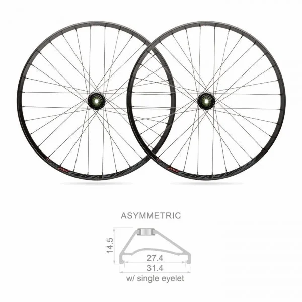 Par de ruedas mtb ready tubeless 27mm x 29 shimano 10/11v - 1