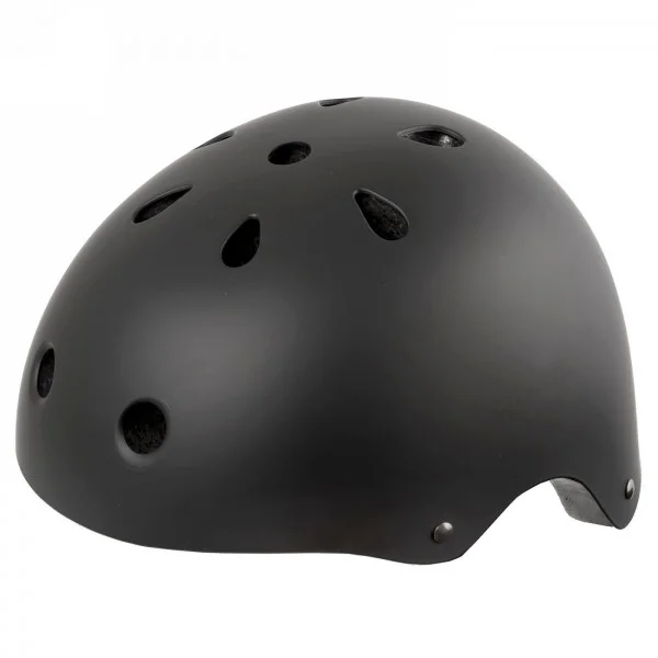 Helm für freestyle - skating - bmx - outdoor, launch, design: matt schwarz, größe m 54 - 58 cm, mit ringsystem, box - 1