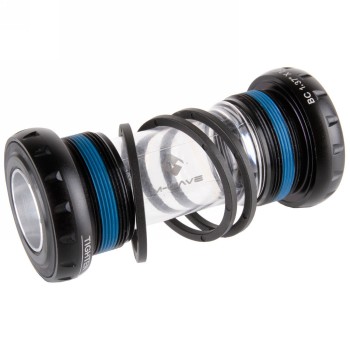 Bottom bracket carousel bb bsa ex jpn m-wave, for road bike / mtb, shimano compatible, transparent/black, for 68-73 mm - 2