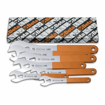 Flat open-end wrenches kit - 7 pieces from 13mm to 19mm - 1