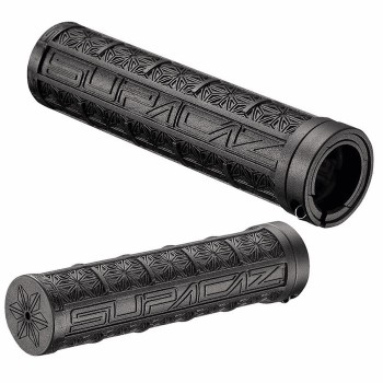 Grizips 32mm grips in black dual density non-slip rubber - 1