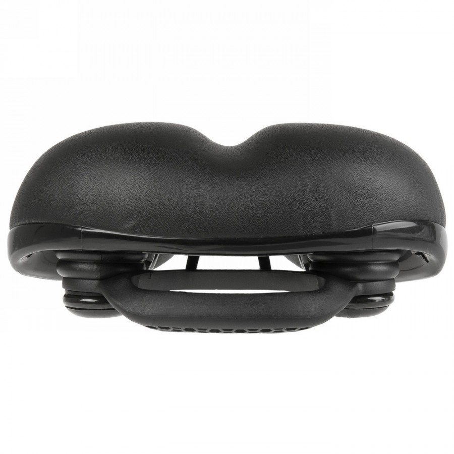 selle velo, avec suspension élastomère, d2, noir, 258 x 217 mm, avec poignée, sur carte - 3