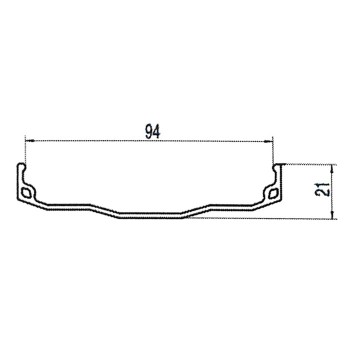 Jante, pour fat tire bike, 24', alu, simple, 102 mm, / 96 mm de large, 18 mm de haut, 32 trous, noire mate - 3