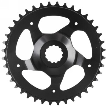 Direct mount e-bike chainring pd-dm-gen3, 42 teeth, for 1/2' x 3/32' and 11/128', black, steel, for chainline 47 mm, for - 1