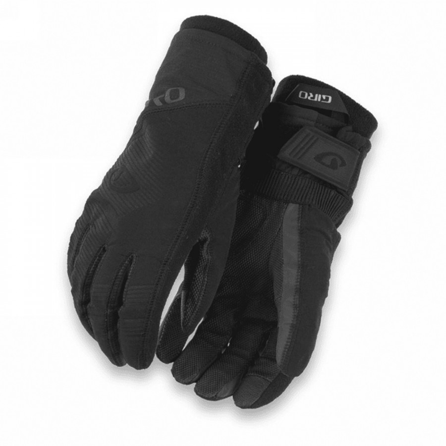 Winterfeste lange handschuhe schwarz größe xl - 1