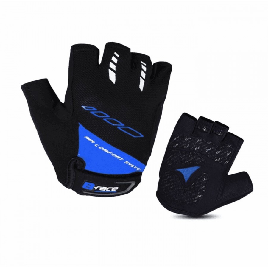 Handschuhe b-race bump gel schwarz / blau grösse 4 grösse xl - 1
