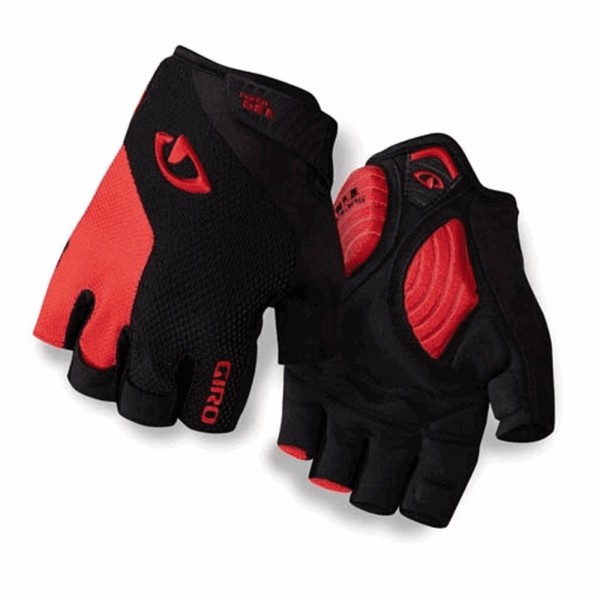 Guantes cortos strade dure sg negro/rojo talla m - 1