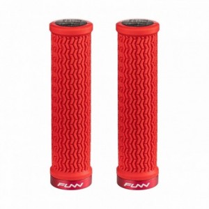 Holeshot 31mm grips with red aluminum collar - 1