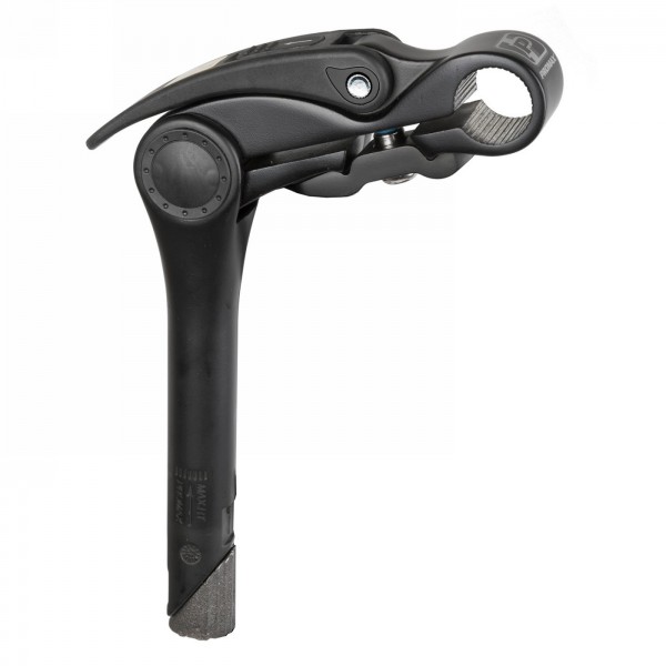 Handlebar stem promax, aluminium, black, for 1-1/8' threaded forks, 110 mm length, handlebar clamp 25.4 mm, with quick-release f