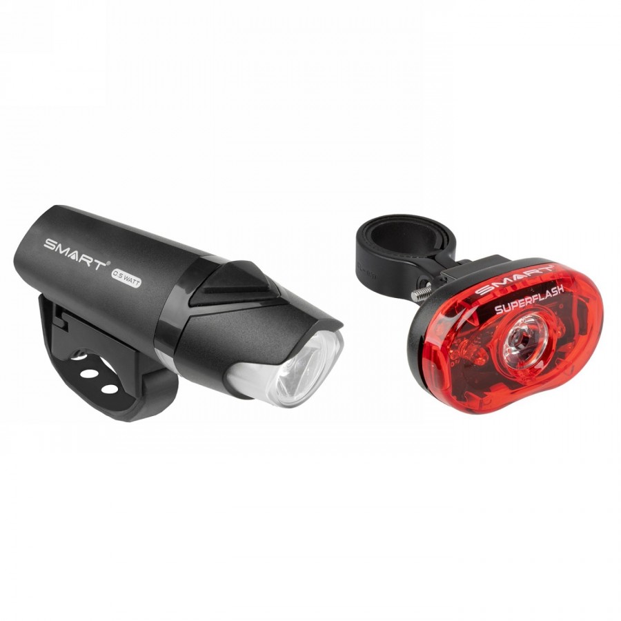 Set di lampade intelligenti, lampada a led-batteria 0,5 w (220990) + 0,5 w led-flashlight rosso (220533), con batterie, senza nu