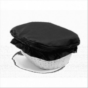 Front basket cover with black zipper - 1