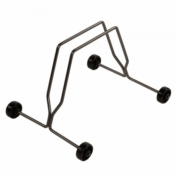 Soporte rack en acero con ruedas negras - 1