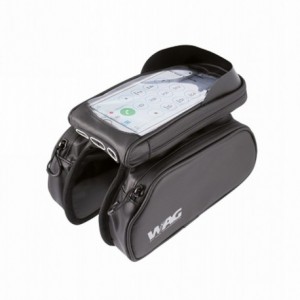 Smartphone holder with water resistant side bags - 1