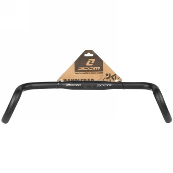 guidon gravelbike zoom, alu, noir mat, 400 mm, serrage 31.8 mm, reach 83 mm, drop 107 mm, sweep 25°, sur carte - 6