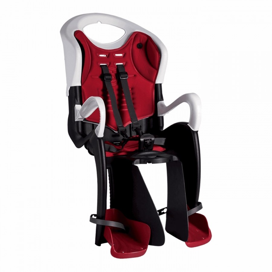 Seggiolino posteriore bimbo tiger telaio bianco/rosso - 1 - Seggiolini - 8020092007147