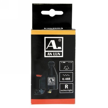 Aero-dynamo anlun, 6v/3w, black fibreglass, with german test number, with double connection, easy running and longer lifetime - 