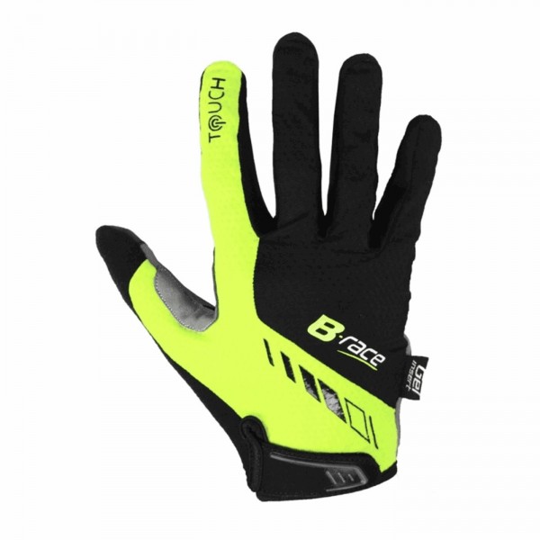 Bump gel pro handschuhe schwarz/lime grösse m lang - 1