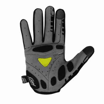 Guantes bump gel pro negro/lima largo talla m - 2