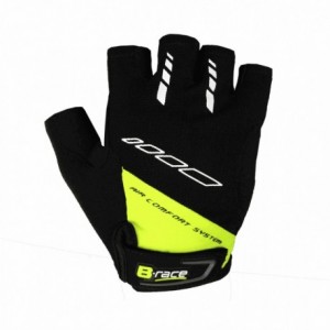 Bump-Gel-Handschuhe schwarz/limone, kurze Größe S - 1