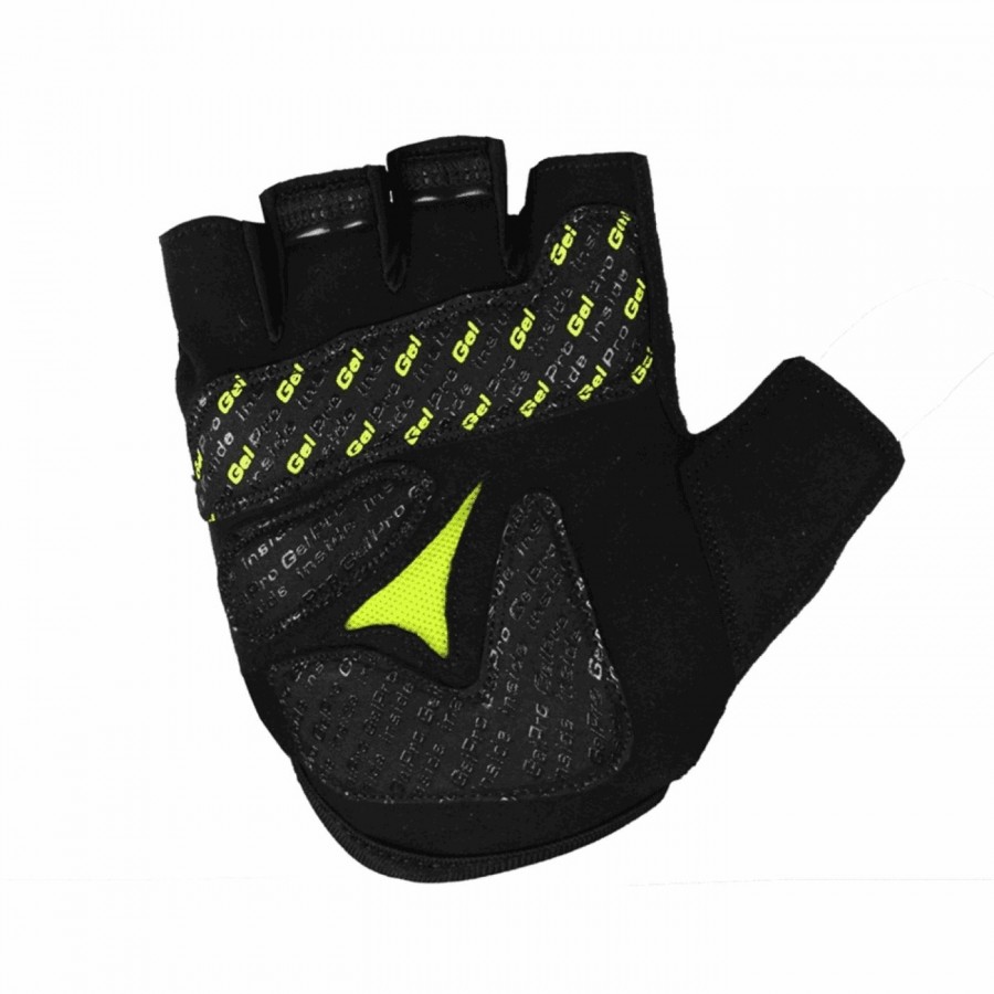 Bump-Gel-Handschuhe schwarz/limone, kurze Größe S - 2