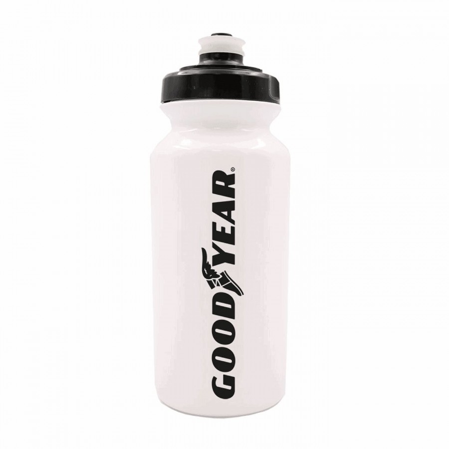 Botella goodyear 500ml blanca con tapón ultra y patrocinador - 1