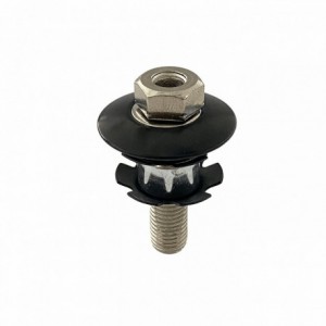 Bmx/freestyle tie rod cap 11/8 x h32mm black with central hole - 1