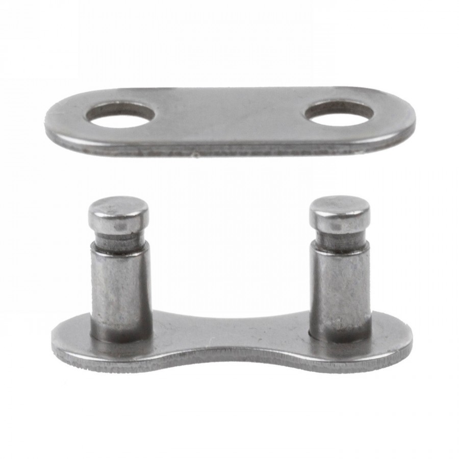 Snap link, m-wave, for singlespeed chains, 1/2 x 1/8, width 8.0 mm, grey, 1 pc. on blister pack. - 1