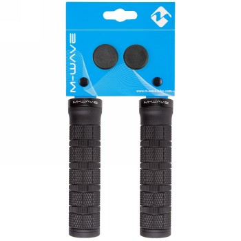 Coppia manopole a vite per mtb cloud slick fix 6, 130 mm, nero, montaggio a vite e viti nere, in coppia su testata - 2 - Manopol