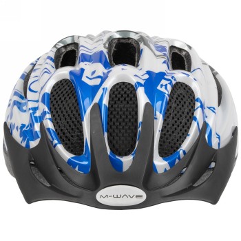 Casco para adultos/jóvenes, activo, diseño: manchas azules, talla m 53 - 57 cm, con sistema de anillas, caja - 2