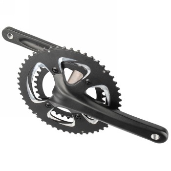 Compact crankset, for 11-speed, 172.5 mm alu crank, interchangeable alu chainrings 34/50 t., bolt circle 110 mm, - 1