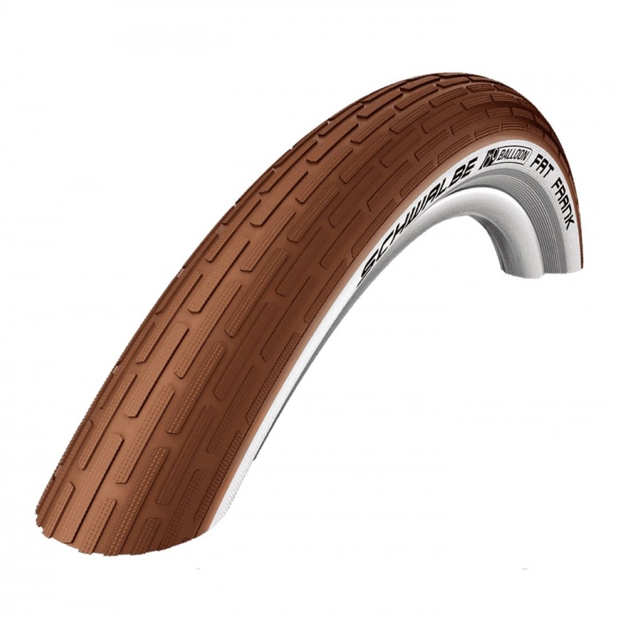 Tire 28" x 2.00 (50-622) fat frank solid brown-white - 1
