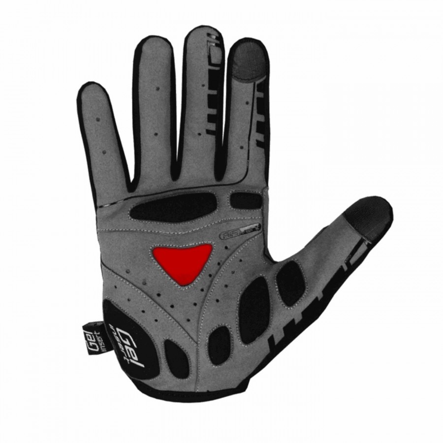 Gants bump gel pro noir/rouge taille xl long - 2