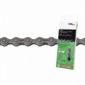 Rustproof chain 1v x 112 links 1/2x1/8 matt silver - 1