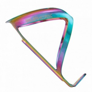 Fly cage bottle cage in oil slick anodized aluminum - weight: 18g - 1