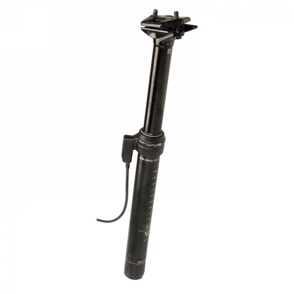 Stepless pneumatic seat post m-wave, 31.6 x 400 mm, with 'remote control', adjustment range 125 mm, black, ek - 1