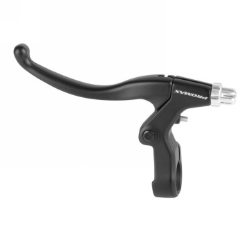 Promax right brake lever, made of high-quality aluminum, 4-finger, for V-brake and cantilever brake, with adjustment screw and s