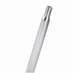 Straight seatpost 25.4mm x 300mm in silver aluminum - 1