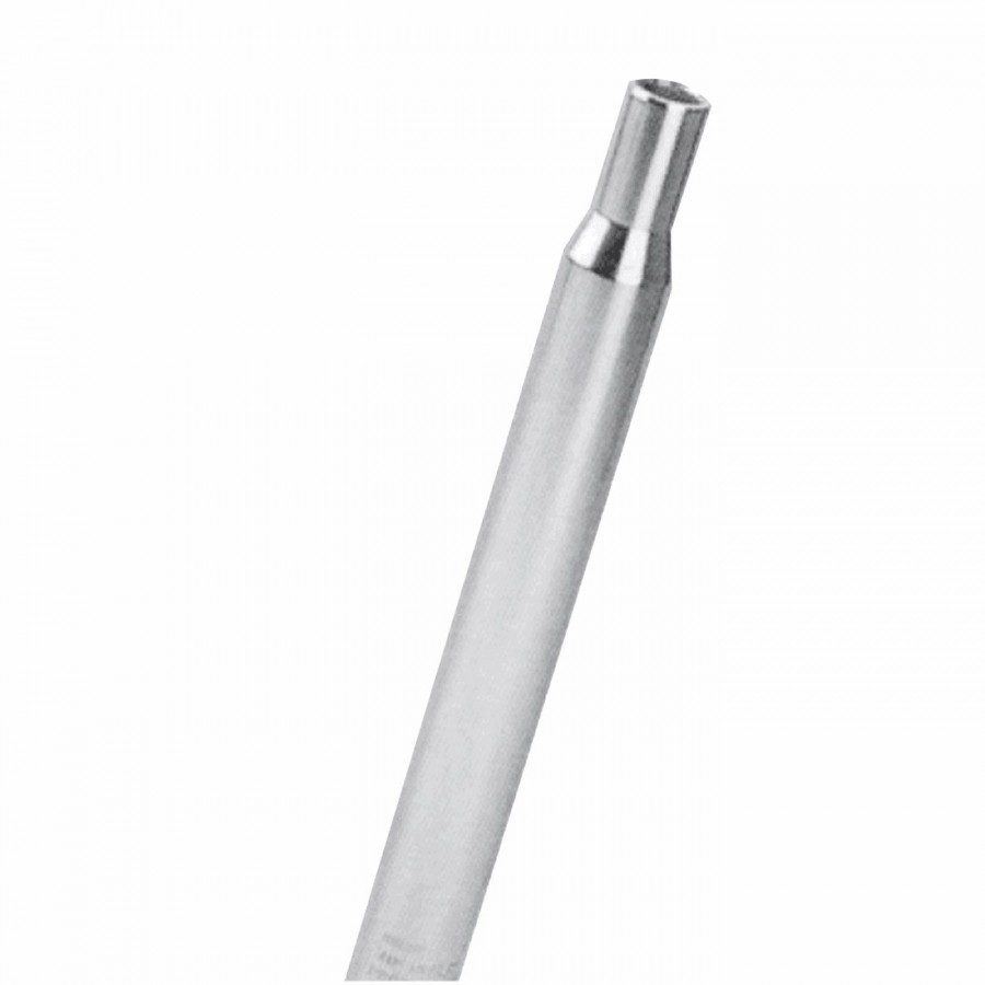 Straight seatpost 25.4mm x 300mm in silver aluminum - 1