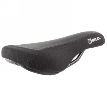 Bmx saddle velo, melow, 247 x 137 mm, without clamp, black, with card - 1