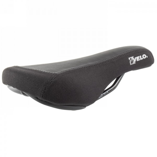 selle bmx velo, melow, 247 x 137 mm, sans pince, noir, avec carte - 1