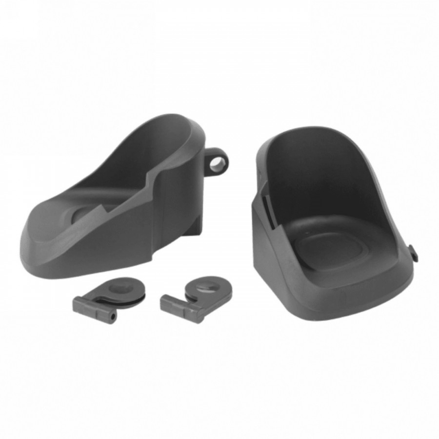 Pair of footrests and attachment clips for air front and air rear seats gray - 1