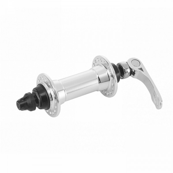 Front hub aluminum 36f silver locking - 1