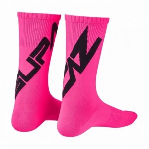 Supasox twisted socks neon pink - size: l - 1