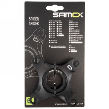 Spider, pour système brose, pour ligne de chaîne 52 mm, pour mtb boost standard, alu, sans logement de garde-chaîne, noir anodis