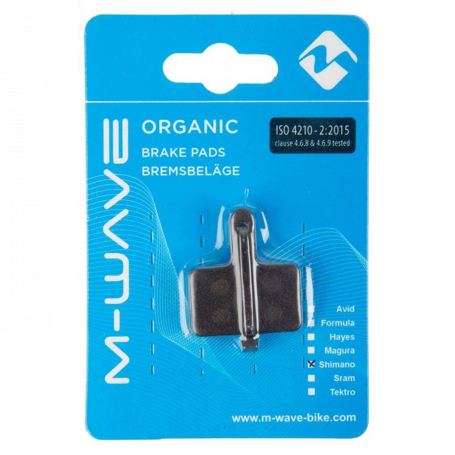 Brake pads, organic, for shimano disc brakes: br-c501, br-m575, br-m525, br-m495, br-m486, br-m485, br-m475, br-m465, - 2