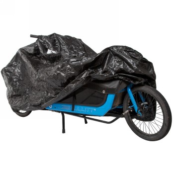 Garaje para bicicletas de carga de un solo carril m-wave belum cargo, tamaño 280 x 135 x 70cm (l x a x a) de lona de tejido resi