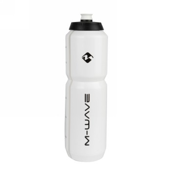 Bouteille M-wave PBO 1000, plastique, 1000 ml, blanc/noir/blanc, sur carte - 1