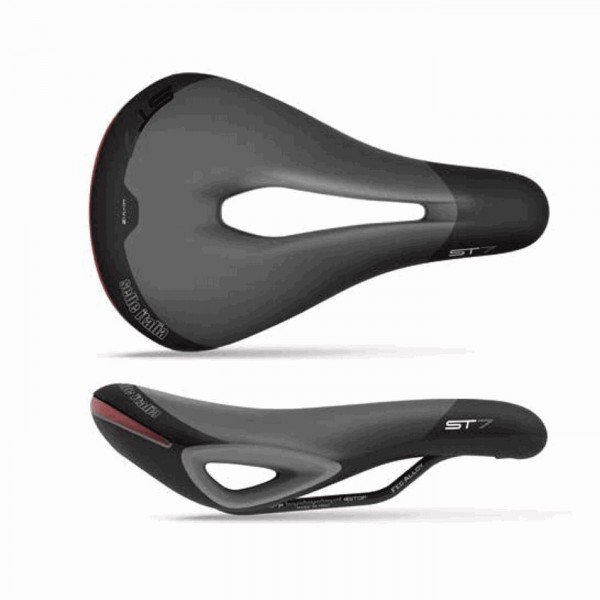 Selle st7 vision 165x250mm (l3) gel superflow - poids : 395gr avec led - 1