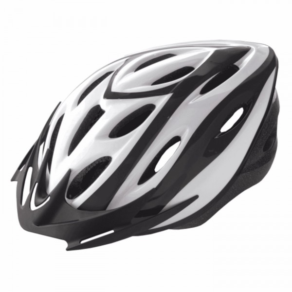 Casco rider adulto fuera de molde talla m blanco gráfico negro - 1