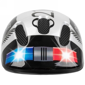 Kinderhelm kid-s, design: police, größe s 52 - 57 cm, box - 2